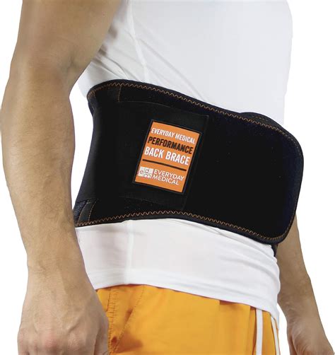 Lumbar Support Belt I Lower Back Brace by Everyday Medical I Targeted Lower Back Pain Relief for ...