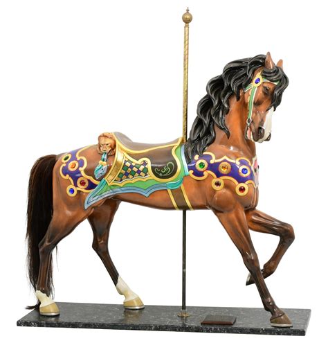 Lot - Charles Looff Outside Row Stander Carousel Horse