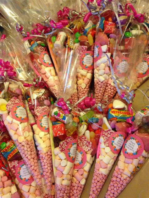 Lovely girls sweet cones | Sweetie cones, Sweet cones, Lolly bags