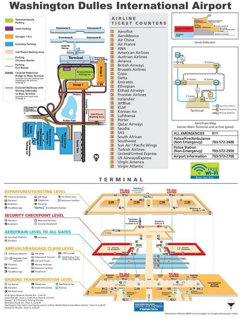 Washington Dulles International Airport map | Washington dulles ...