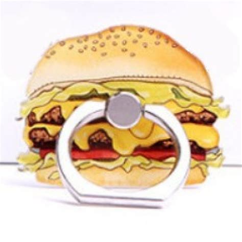 Burger Smartphone Ring Holders (Warm & Delicious) | Phone, Burger phone, Popsockets