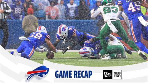 Bills edge Jets 20-12 in rematch behind key plays from the defense | Recap, Highlights and Stats