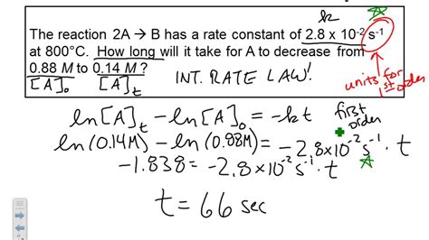 Integrated Rate Equation For First Order Reaction - Tessshebaylo