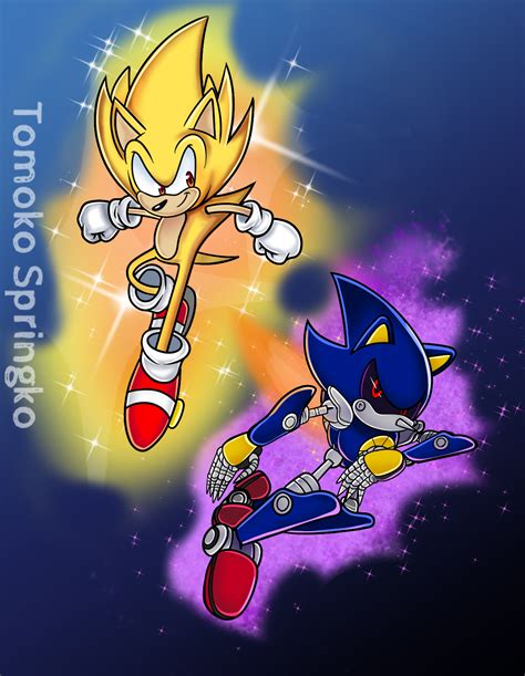 Super Sonic vs Metal Sonic by TomokoDeluxe on Newgrounds