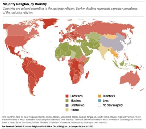 Map Of Christianity Around The World | Draw A Topographic Map