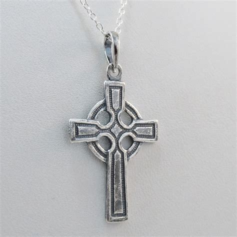 Celtic Cross Necklace in 925 Sterling Silver