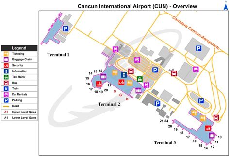 Cancun International Airport Terminal 4 Map