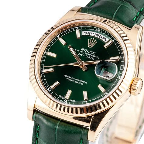 Rolex President Day Date 118138 Green - Bob's Watches