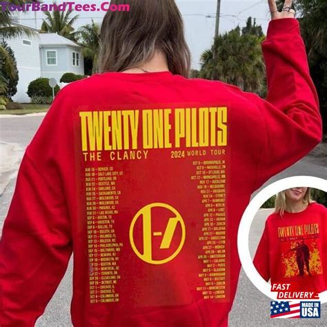 Twenty One Pilots 2024 2025 Clancy World Tour Double Sided With Dates ...