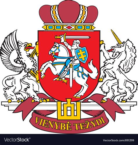 Lithuania coat-of-arms Royalty Free Vector Image