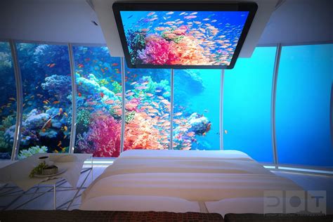Underwater bedroom aquarium walls | Interior Design Ideas