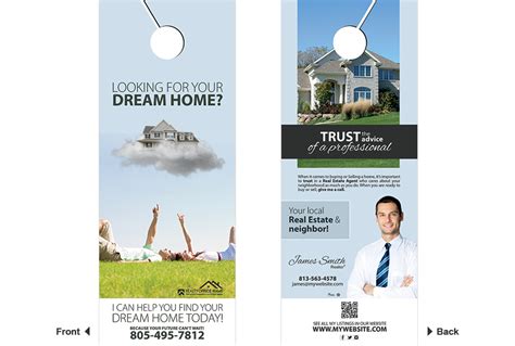 Real Estate Door Hanger Template | Realtor Door Hanger Template