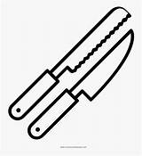 Chef Knives Coloring Page  Para Colorear De Utensilios Cocina sketch template