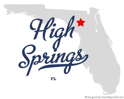 Map of High Springs, FL, Florida