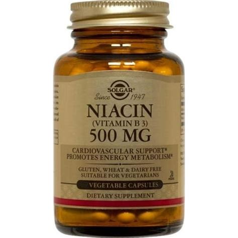 Solgar Niacin Vitamin B3 500 mg Vegetable Capsules, 250 Ct - Walmart.com - Walmart.com