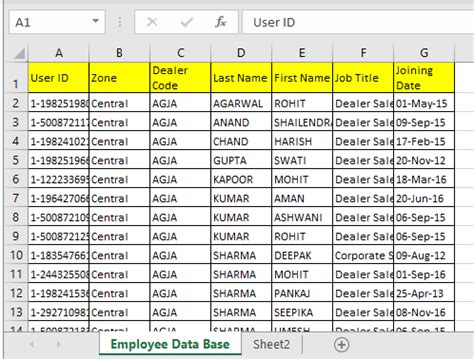 Get Employee Information Using VLOOKUP in Excel