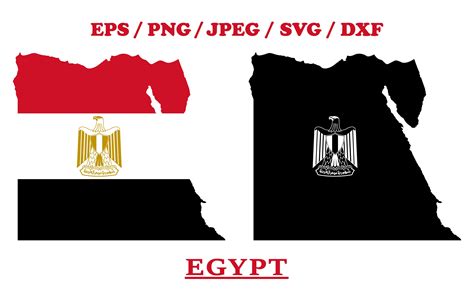 Egypt National Flag Map Design Graphic by terrabismail · Creative Fabrica