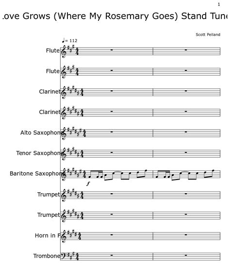 Love Grows (Where My Rosemary Goes) Stand Tune - Sheet music for Flute ...