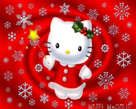 Download A Cute Hello Kitty Christmas! Wallpaper | Wallpapers.com