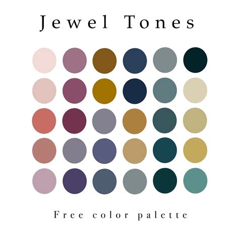 Jewel Tone Color Palette | Jewel tone color palette, Jewel tones ...