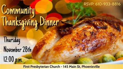 Nov 28 | Community Thanksgiving Dinner 2019 | Phoenixville, PA Patch