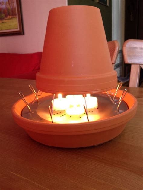 Candle heater, Diy heater, Clay pots