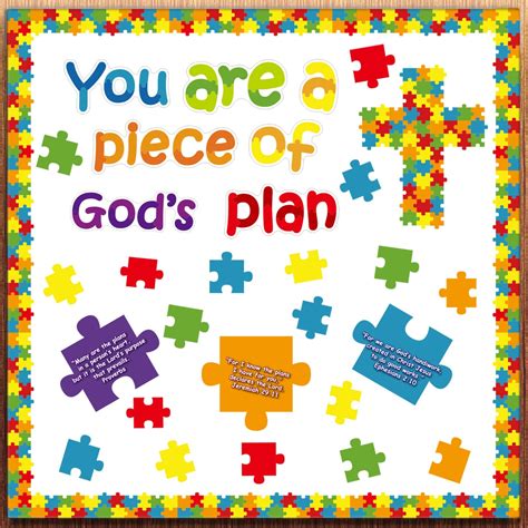 Buy Christian Bulletin Board Piece of Gods Plan Sunday School ...