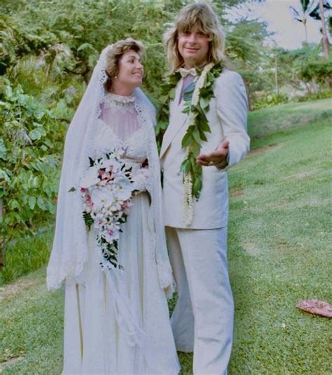 Sharon and Ozzy Osbourne on their wedding day, the 4th of July, 1982 ...