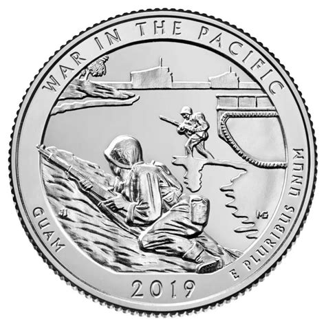 2019-P War in the Pacific National Historical Park Quarter | Premium Collectible National Park ...