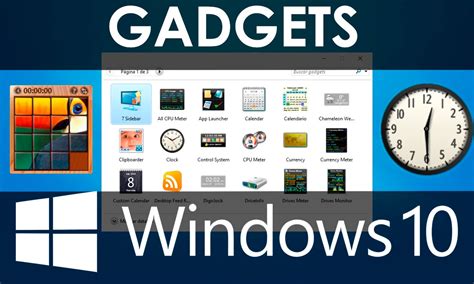 Como activar los gadgets en Windows 10 - YouTube