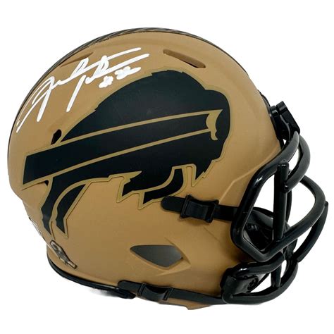 Fred Jackson Signed Buffalo Bills 2023 Salute to Service Speed Mini He ...