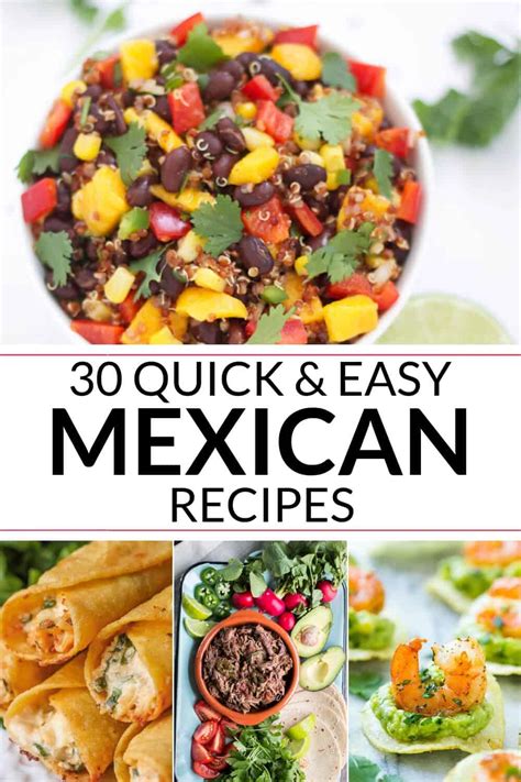 30 Easy Mexican Recipes - It Is a Keeper