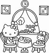 Free Hello Kitty Valentine Coloring Pages Download  sketch template