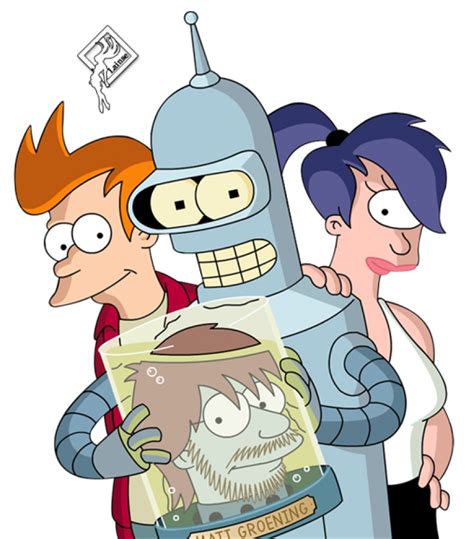 Futurama Bender Fry Leela PNG Image - PurePNG | Free transparent CC0 PNG Image Library