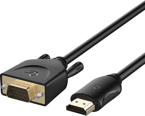 Rankie Câble HDMI vers VGA (Male à Male), Compatible avec Ordinateur Portable, PC, Moniteur ...