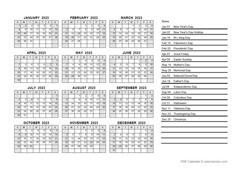 2023 Yearly Calendar Template Word - Time and Date Calendar 2023 Canada