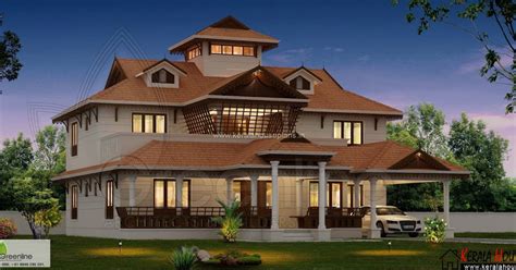 Kerala home design with courtyard 3345sqft