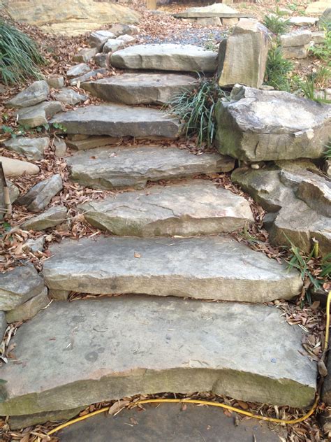 flagstone slab stairs (at Atlanta Water Gardens) Flagstone Pathway, Outdoor Walkway, Garden ...