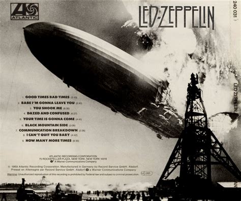 ZEPPELIN ROCK: Led Zeppelin - Led Zeppelin (1969): Full Album (disco completo)