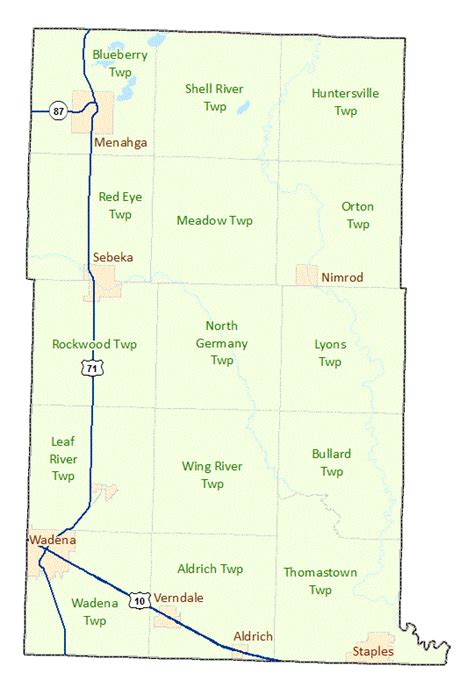 Wadena County Maps