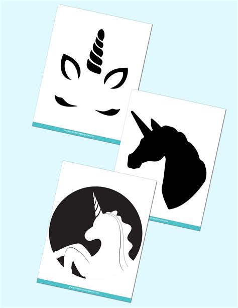 Free Downloadable Stencils: Unicorn Pumpkin for Carving