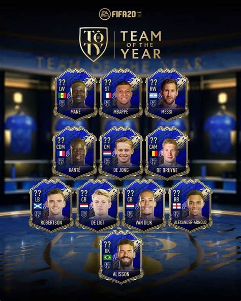 FIFA 20 Ultimate Team of the Year (TOTY) revealed featuring five ...