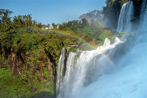 Rainbow at Iguazu Falls Photograph by Andrew Bower - Pixels