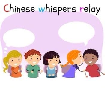 Chinese whispers relay game - ESL games and activities | TpT