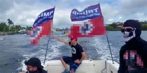 Participants at Trump Boat Parade Fly Nazi Flags