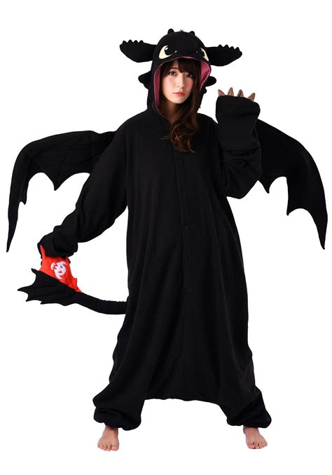 How to Train Your Dragon Toothless Kigurumi Costume for Adults