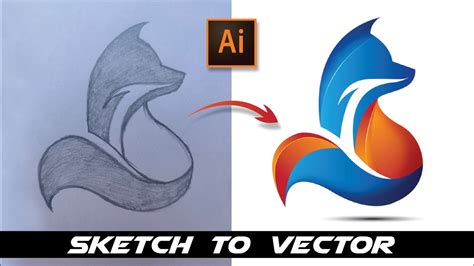 Adobe Illustrator Tutorial : Create a Vector Logo From a Rough Sketch - YouTube