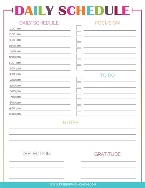 3 Printable Hourly Schedule Templates