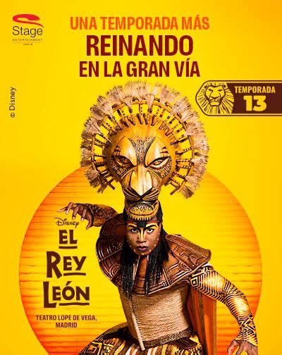 El Rey León - El Musical en el Teatro Lope de Vega Madrid - Musicales en Madrid Capital, Madrid ...