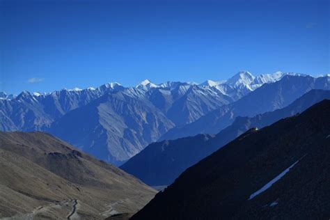 Premium Photo | The mountains of ladakh are covered in snow.